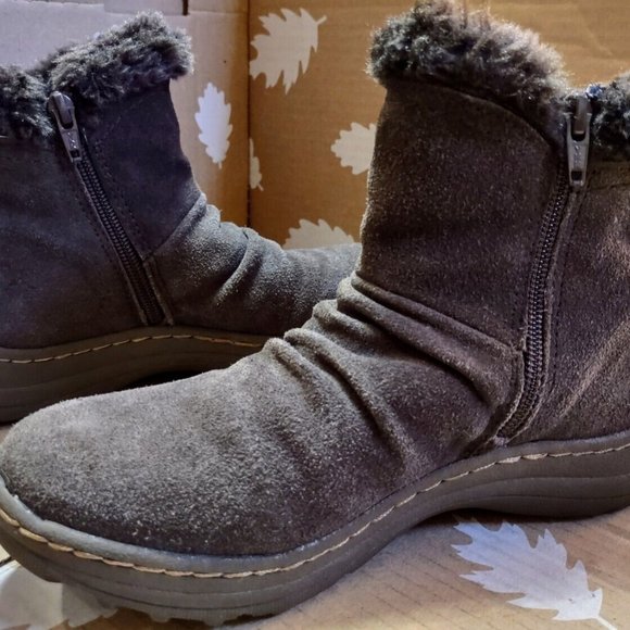 BareTraps Women's Adalyn Boot Brown Sueded Fur Lined Winter Shoe LN~Hardly Worn - Picture 12 of 12